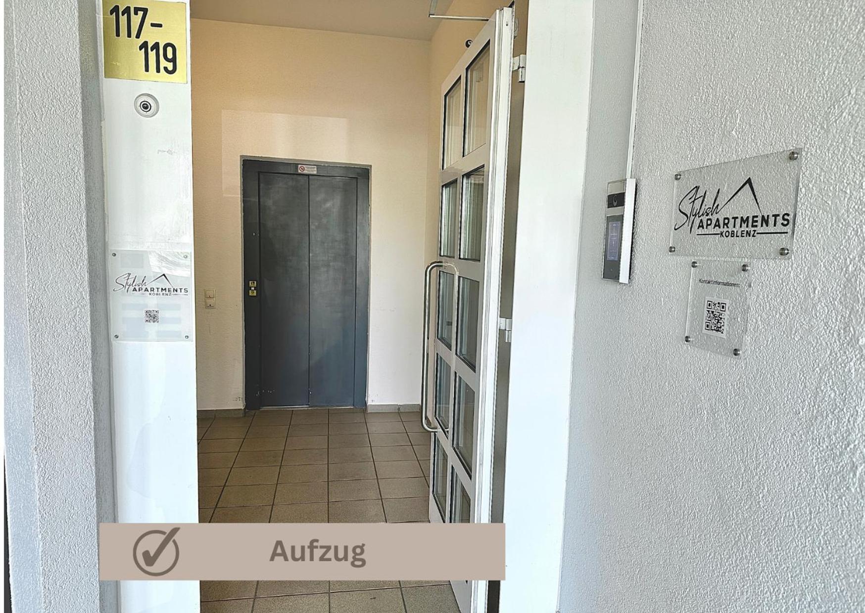 Special Apartment - Stadtnah, Balkon, Parkplatz, E-Ladestation, Gitterbox Fuer Fahrraeder, Fitnessstudio Koblenz  Eksteriør bilde